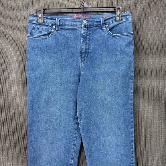 Gloria Vanderbilt Amanda Womens Size 12 Blue Classic Fit Tapered Leg Jeans - Picture 10 of 10